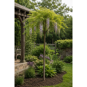 Vistéria čínska (Wisteria sinensis) ´PROLIFIC´- výška 190-210 cm, obvod kmeňa 8/10 cm, kont. C20L - NA KMIENKU